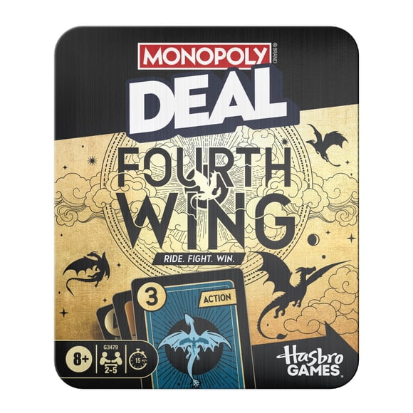 Monopoly Deal : Fourth Wing, jeu de cartes officiel sous licence inspiré de la série Empyrean