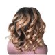thumbnail image 4 of Pelucas con flequillo para mujer, peluca ondulada suelta para mujer, peluca negra brasileña corta ondulada rizada con raya, peluca de fibra de alta temperatura, cabello la toalla, 4 of 5
