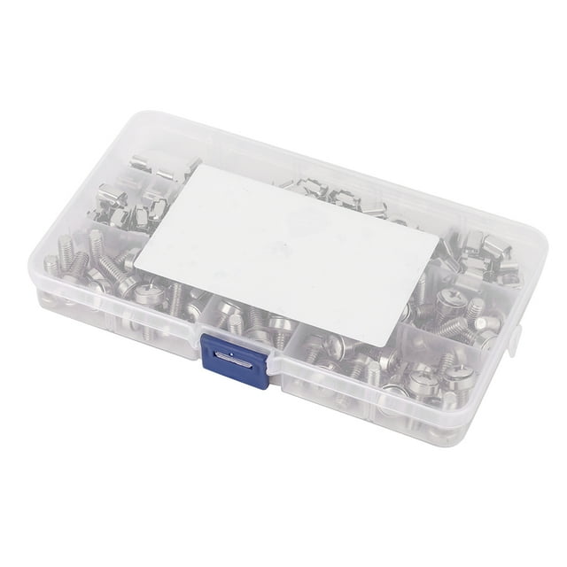 Ensemble de 50 Pcs Vis de Support d'Armoire M6x20 Écrous de Cage M6