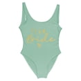 thumbnail image 1 of S-3xl Gold Print Team Bride One-piece Swimsuit Squad Women Swimwear Bachelorette Party Swimsuit Summer Beatchwear Bathing Suit, 1 of 4