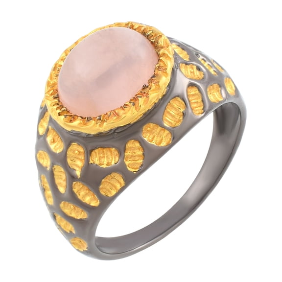 Rose Quartz Gemstone Ring