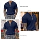 thumbnail image 4 of Camiseta ajustada para hombre, informal, de color puro, con cremallera, cuello simulado, manga corta para uso diario, 4 of 5