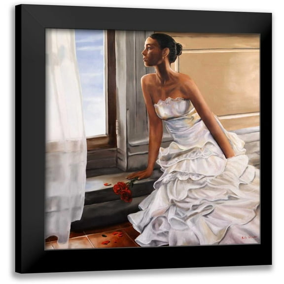 Ciccone, Emilio 12x12 Black Modern Framed Museum Art Print Titled - Innamorata