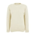 thumbnail image 2 of Baqcunre Women's Sweaters Ms. New European And American Snowy Sweater Girl Pure Coloring Cover Jacket Ms. Comfortable Various Knitted Sweed Jacket Crop Tops Plus Size Tops Beige M, 2 of 6