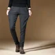 thumbnail image 5 of Pantalones elásticos para hombre, de cuadros grises, ajustados, elásticos, con trenzas, para hombre, pantalones de traje, clásicos, de verano 2024, con estilo y económicos, 5 of 5
