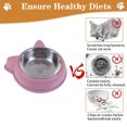 thumbnail image 4 of Cuencos para perros, cuencos para gatos, cuenco de comida para gatos con cuenco de acero inoxidable, cuencos elevados resistentes para gatos, 4 of 8