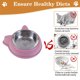 thumbnail image 4 of Cuencos para perros, cuencos para gatos, cuenco de comida para gatos con cuenco de acero inoxidable, cuencos elevados resistentes para gatos, 4 of 8