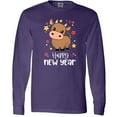 thumbnail image 3 of Inktastic Happy New Year Cute Ox Long Sleeve T-Shirt, 3 of 5