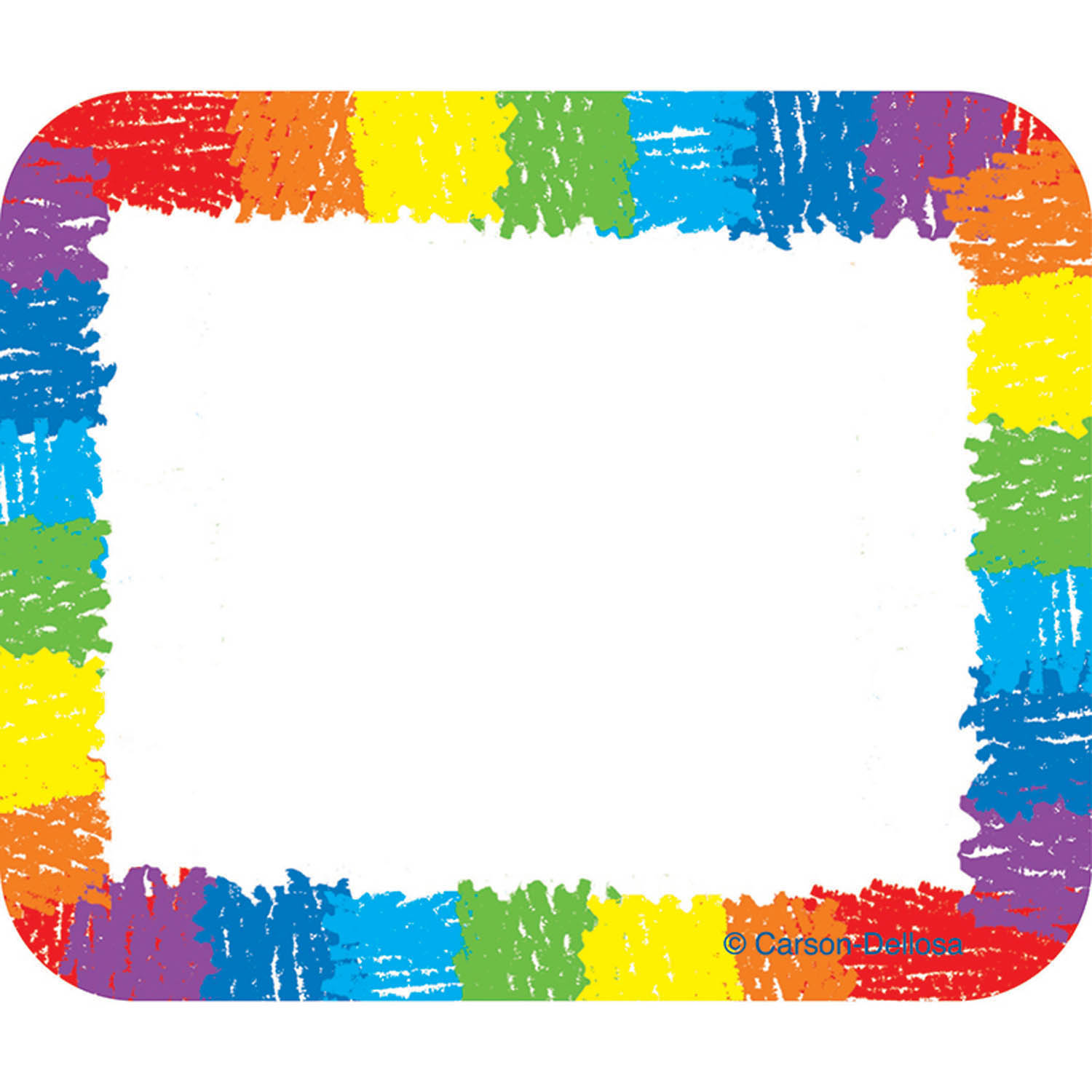 Carson Dellosa Education Name Tags, Rainbow: Kid-Drawn, 40 Per Pack, 6 Packs