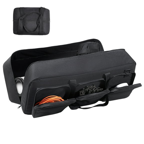 KFFKFF 30'' Telescope Bag, Telescope Travel Case with Secure Closures, Multiple Pockets & Detachable Divider, Durable Telescope Trip Bag for Optical Tube & Mount, Weight-Stabilizing Compartment