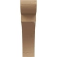 thumbnail image 2 of 6"W x 24"D x 24"H Thin Yorktown Rough Cedar Woodgrain TimberThane Corbel, Primed Tan, 2 of 6