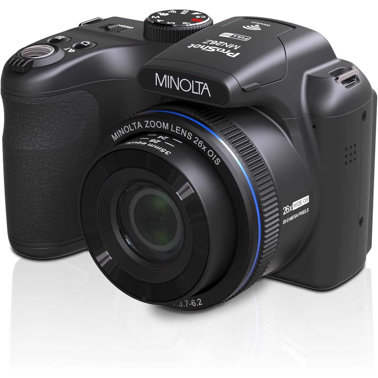 Minolta 20 Mega Pixels 26x Optical Zoom Digital Camera with 1080p