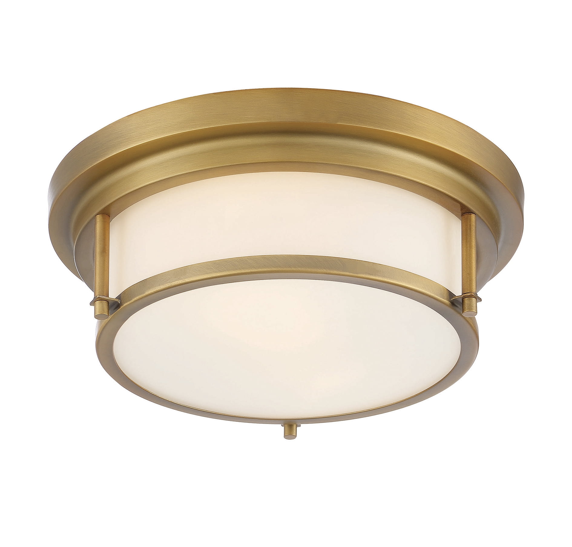 Trade Winds Lighting 2-Light Ceiling Light In Natural Brass