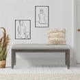 thumbnail image 2 of Lexicon Granby Pine Wood Dining Room Bench in Antique Gray Finish, 2 of 5