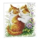 thumbnail image 1 of Kit de punto de cruz Kiss, kit de bordado de algodón preimpreso para principiantes y adultos 14CT 33x34cm, 1 of 9