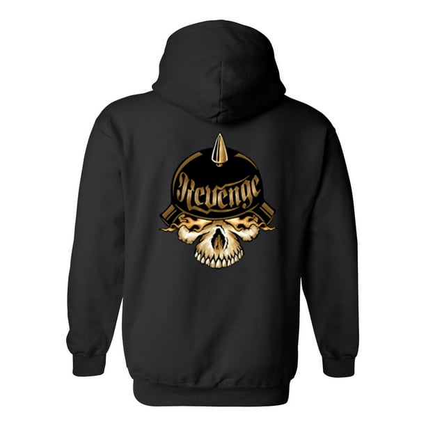 flaming skull hoodie