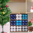 thumbnail image 4 of Decoración navideña, adornos navideños, regalos navideños, juego de 72 colgantes de árbol de Navidad galvanizados, caja de papel kraft, decoración navideña., 4 of 5