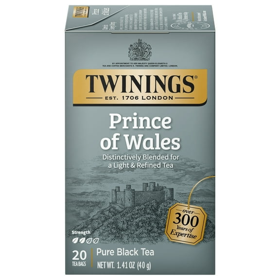 Twinings Prince of Wales Pure Black Tea Bags, 20 Count Box