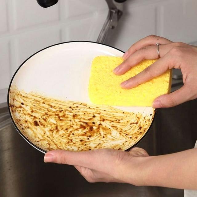 Esponja de limpieza, 10 piezas Esponja de limpieza de cocina para el hogar Esponja para lavar platos Rendimiento de primera