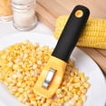 thumbnail image 2 of Rasoir de Maïs Raboteuse de Maïs en Acier Inoxydable avec Poignée en Caoutchouc Batteuse de Maïs Décapage Rapide Maïs Grain Stripper Accessoires de Cuisine, 2 of 9