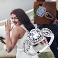thumbnail image 2 of Anillo HUOGUO Fashion Diamond para mujer en aleación, 2 of 5