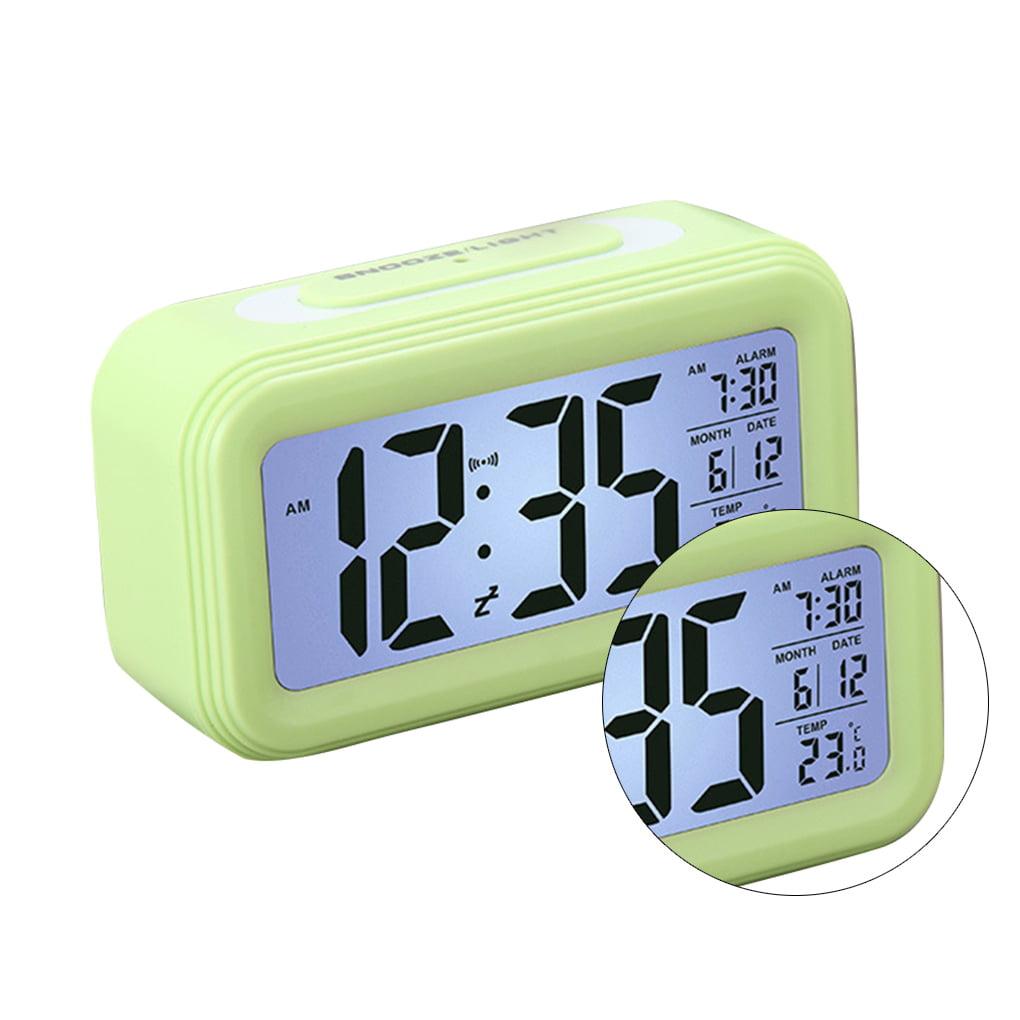 AURIOL battery alarm clock bedside light  button with snooze 