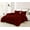 Burgundy, variant on D.N.G. BEDDINGS 1 Piece Luxury Diamond Ruffle Comforter Super Soft, All Season Pintuck 800 TC, 100% Egyptian Cotton, Super Soft Full/Queen Size Peach Color