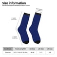 thumbnail image 2 of Vsdgher Navy Blue Crew Socks for Men & Women, Breathable Casual Athletic Ankle Socks, 2 of 6