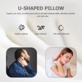 thumbnail image 4 of FESTFENDS Sleep Neck Pillow U Shaped Neck Pillow for Travel Cotton Neck Support for Travelers 1Pack, 4 of 4