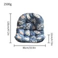 thumbnail image 1 of Cojín de asiento de cesta colgante de columpio lavable, almohadilla de silla de huevo colgante de Patio, almohadilla de silla de cesta de jardín al aire libre Fivean unisex, 1 of 2