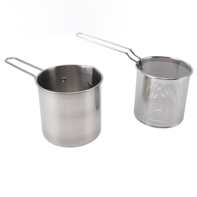 Friteuse, Pot de Friteuse Multifonction en Acier Inoxydable 304 pour Cuisine Maison