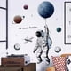 thumbnail image 3 of WandSticker4U®- XL Wandtattoo ASTRONAUTA FLIEGT I Wandbilder: 84x125 cm I Wandsticker Kinderzimmer Junge Planeten Weltall Weltraum Mond Aufkleber I Wand Deko für Jugend-zimmer Jugendlich Ormromra LKX-1561, 3 of 6