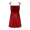 thumbnail image 4 of IROINNID Women's Sleeveless Bodycon Dress Square Neck Summer Casual Camis Bandage Vest Mini Dress Regular Solid Color Dress, 4 of 7
