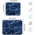 thumbnail image 3 of Super Absorbent Dish Drying Mat, Microfiber Fast-Drying Dish Mat, 24" x 18, Kitchen Dish Drying Pad, Navy Blue Marble\u2026, 3 of 7