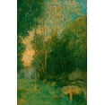 thumbnail image 2 of Weir, J Alden 11x14 White Modern Wood Framed Museum Art Print Titled - Pan and the Wolf, 2 of 4