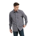 thumbnail image 2 of Onimisc Men's Casual Button Down Shirts Cotton Long Sleeve Plaid Work Shirts for Men, 2 of 7