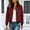 Wine, variant on BXJX Womens Bomber Jackets with Lined, Faux Suede Full Zip Long Sleeve Lightweight Outerwear for Spring Fall Yellow Size S-2XL