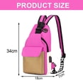 thumbnail image 2 of Bolso de pecho de color Bolso de pecho de doble hombro, 2 of 5