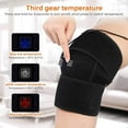 thumbnail image 2 of Knee Heating Pad, Heated Knee Brace Wrap with 3 Adjustable Temperature & Herbal Bags, Electric Heat Knee Wrap Support, Joint Pain & Arthritis Pain Relief, for Men and Women, Black, 2 of 10