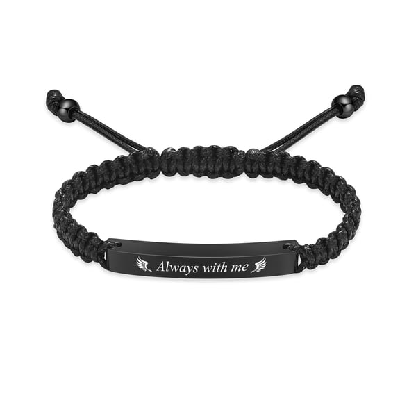 Cremation Jewelry Urn Bracelet for Ashes for Men Women Adjustable Memorial Keepsake Bangle Rope Braided Bracelet for Loved One