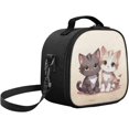 thumbnail image 2 of Ensemble de Sacs à Lunch Chat Mignon pour Filles 8-12 Résistant à l'Eau Rangement Paille pour Adolescents Cadeaux Merveilleux pour Étudiants Enfants pour la Rentrée Anniversaire de la Journée des Enfants Pâques, 2 of 5