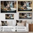 thumbnail image 4 of Designart "Zebra Floral Bath Encounter" Bathroom Canvas Wall Art, 4 of 7