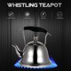 thumbnail image 3 of 1. Hervidor de té de estufa de 5 l, tanque de agua de ebullición rápida de acero inoxidable, tetera con sonido de tetera con mango frío e infusor para cocina casera. Afortunado Sencillez, 3 of 4