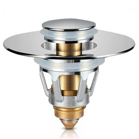 

Universal Bathroom Sink Stopper 1.1-1.5inch Basin PopUp Sink Drain Strainer Anti Clogging Sink Drain Filter
