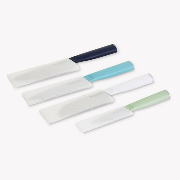 KitchenAid Classic 4-Piece Chef Knife Set with Sheaths, Japanese Steel Blades