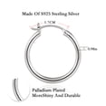 thumbnail image 6 of Turandoss Thick Gold Plated Chunky Large Hollow Tube Hoops Earrings for Women Hypoallergenic Lightweight Jewelry Birthday Gift for Women 13/15/20/25/30/40mm, 6 of 9