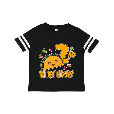 

Inktastic 2nd Birthday with Taco and Confetti Gift Toddler Boy or Toddler Girl T-Shirt