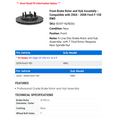 thumbnail image 2 of Front Brake Rotor and Hub Assembly - Compatible with 2004 - 2008 Ford F-150 RWD 2005 2006 2007, 2 of 2