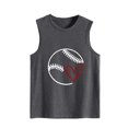 thumbnail image 2 of LSLJS Women Spaghetti Strap Tank Tops Ladies Summer Fashion Solid Color Baseball Print Pattern Sleeveless Vest Top T-shirt, 2 of 4