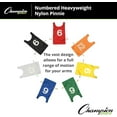 thumbnail image 2 of Champion Sports Heavyweight Numbered Nylon Pinnie, Pack of 12, Blue, Adult, 2 of 7